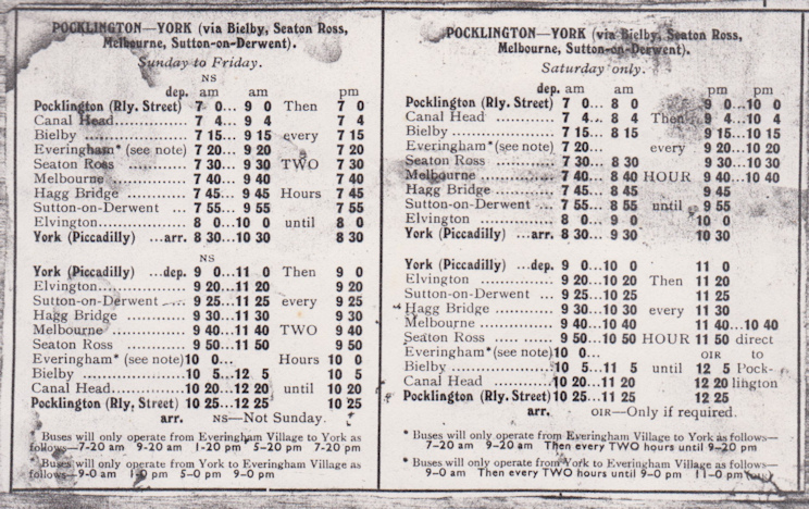 timetable