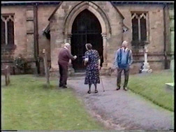 Hilda Duffy Outside the Church