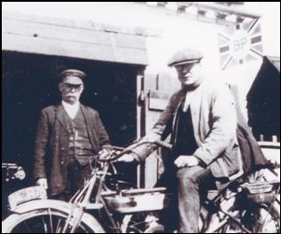 Matthew and Alan Ripley outside Wembley Garage