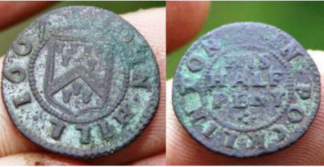 John Hill 1667 Token